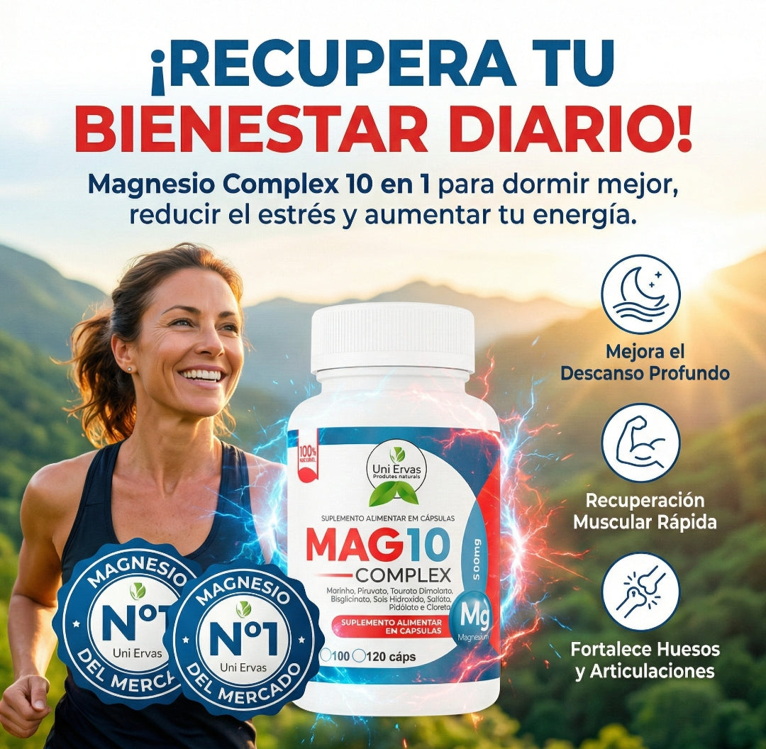 MAG10 Complex 500 mg | Magnesio en cápsulas