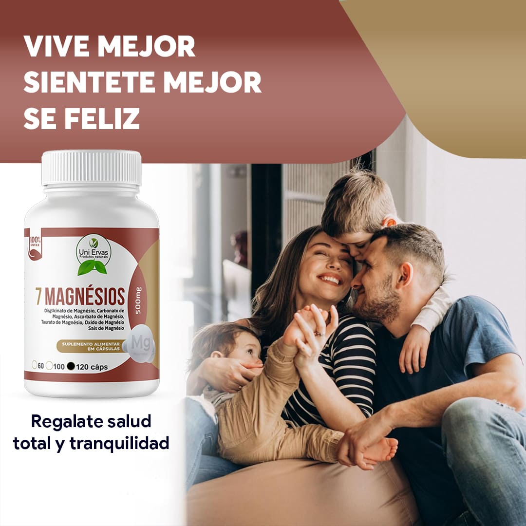 7 Magnesios 500mg – Suplemento Natural en Cápsulasto